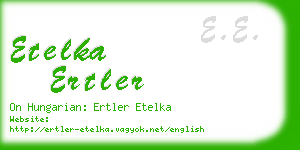 etelka ertler business card